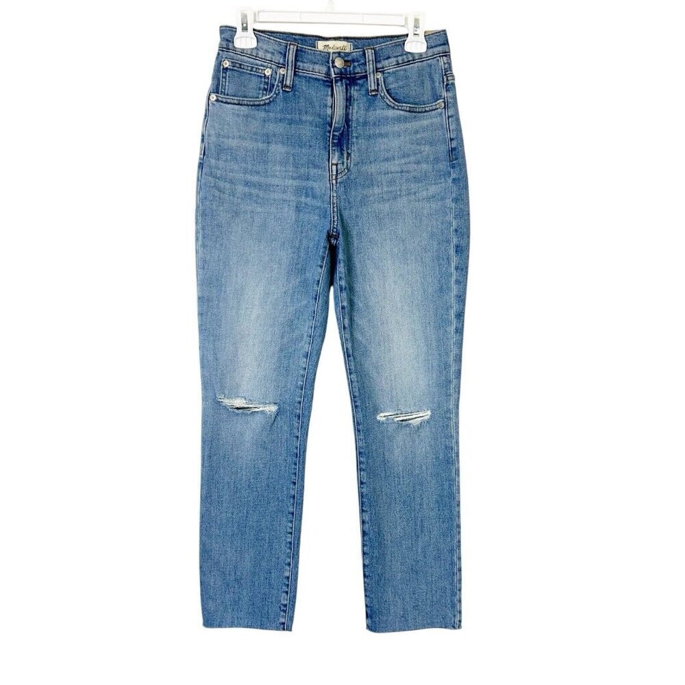 NEW Madewell High Rise Slim Crop Boyjean Jeans‎ Womens Size 25